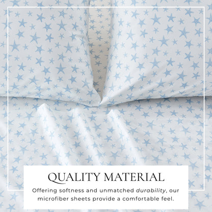 Lightweight Coastal Printed Sheet Set and Covers