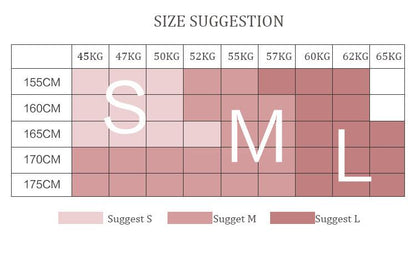 Stevvex leggings size chart by height and weight showing S, M, L on a cm/kg grid on Tampa Home & Garden Store