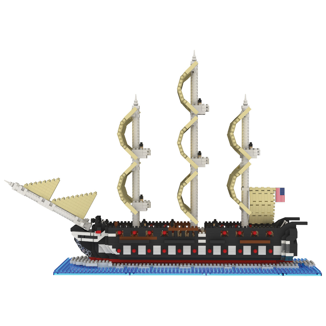 Mini blocs de construction - USS Constitution Boston MA