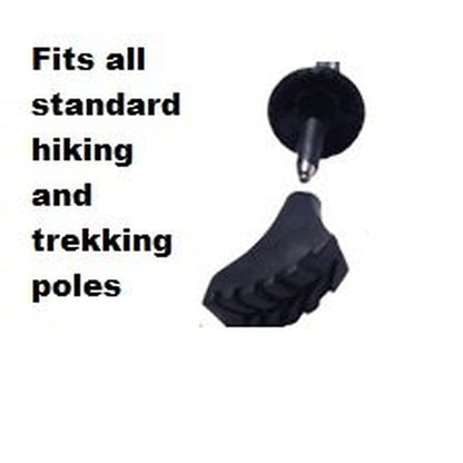York Nordic four-pack tapered rubber replacement tips for trekking poles; fits hiking poles on Tampa Home & Garden Store
