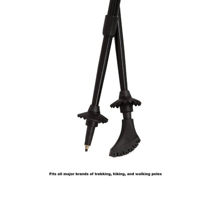 York Nordic four-pack black tapered rubber replacement tips for hiking and walking poles on Tampa Home & Garden Store