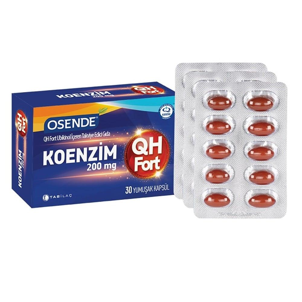 Osende Koenzim QH 200 mg box with softgel capsules, ubiquinol CoQ10 supplement on Tampa Home & Garden Store