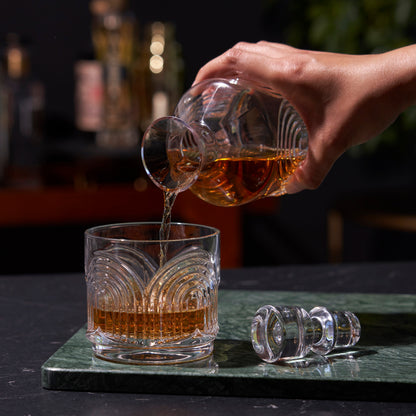 Beau Stacking Decanter Set with the Two Glasses
