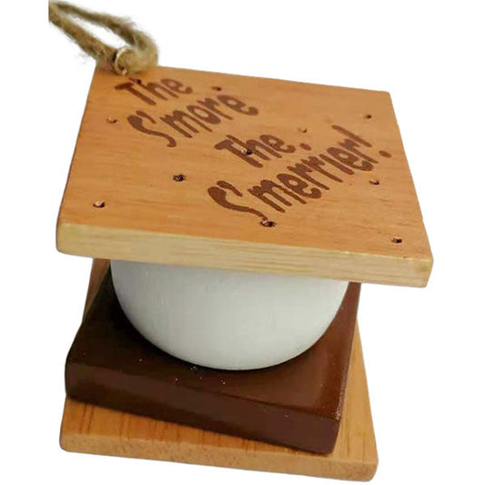 Wooden S'more Ornament - Tampa Home & Garden Store
