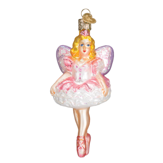 Sugar Plum Fairy Glass Ornament - Tampa Home & Garden Store