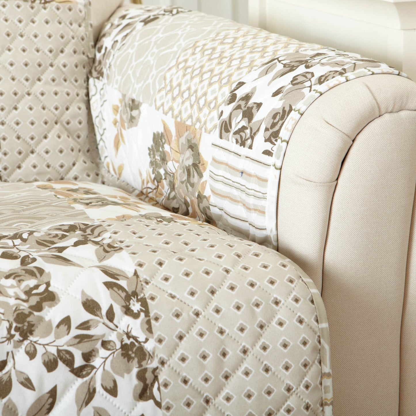 Reversible Floral Patchwork Furniture Cover