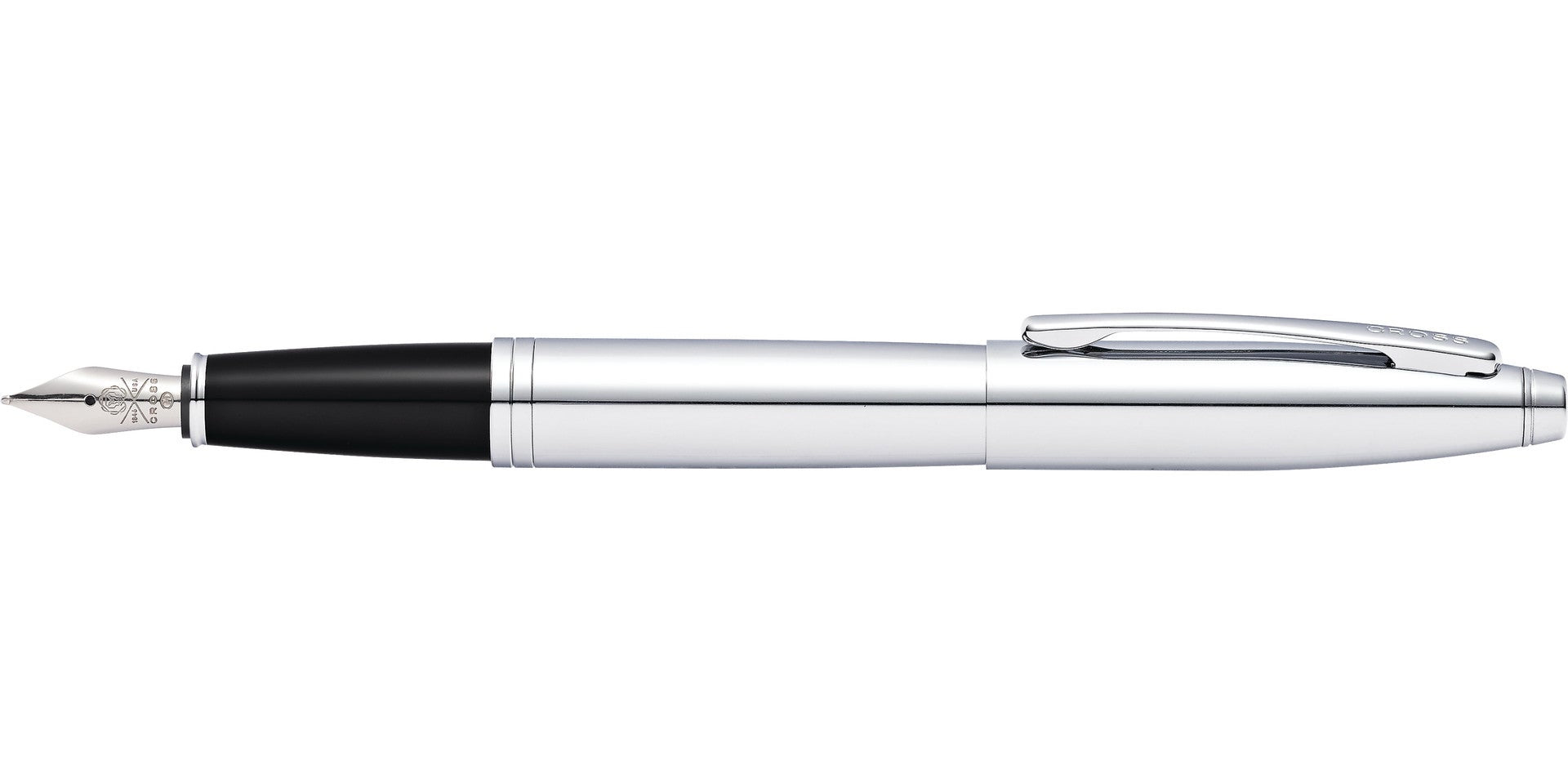 Calais™ Polished Chrome Stainless Steel Medium Nib Fountain Pen by A.T. Cross on Tampa Home & Garden Store