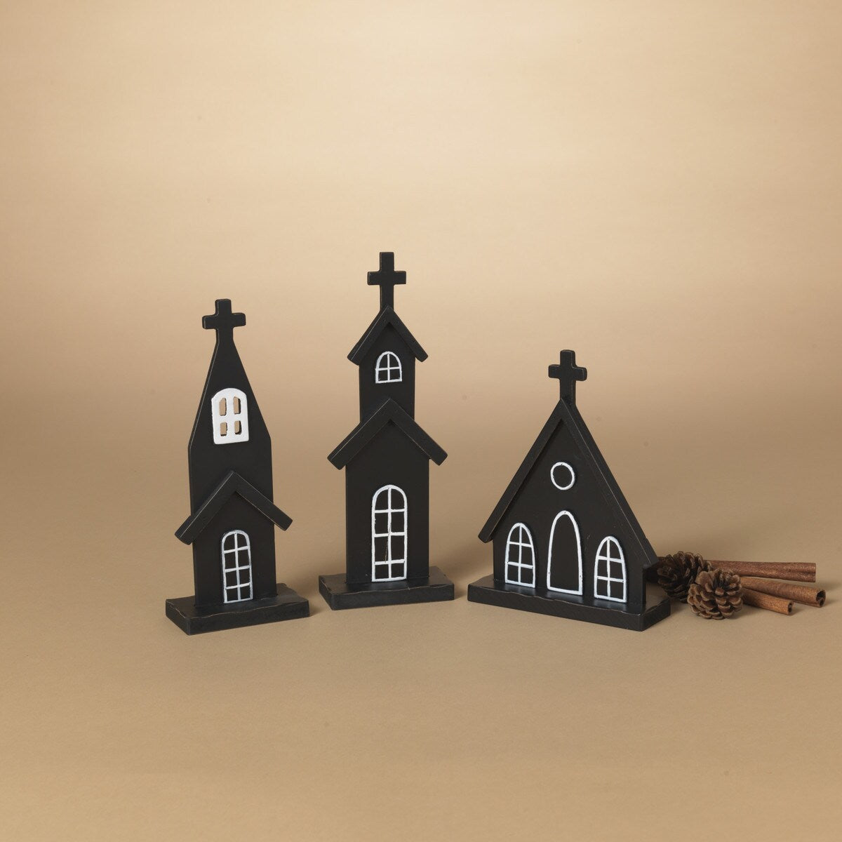 Élément décoratif en bois pour église -