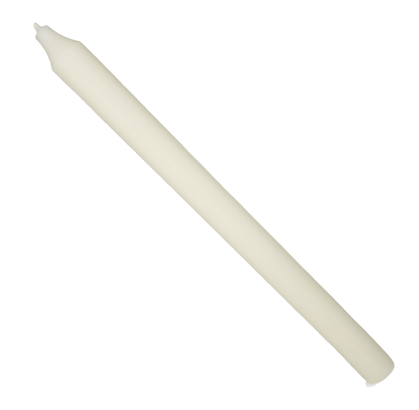 Bougie de table rustique conique - 30 cm ivoire