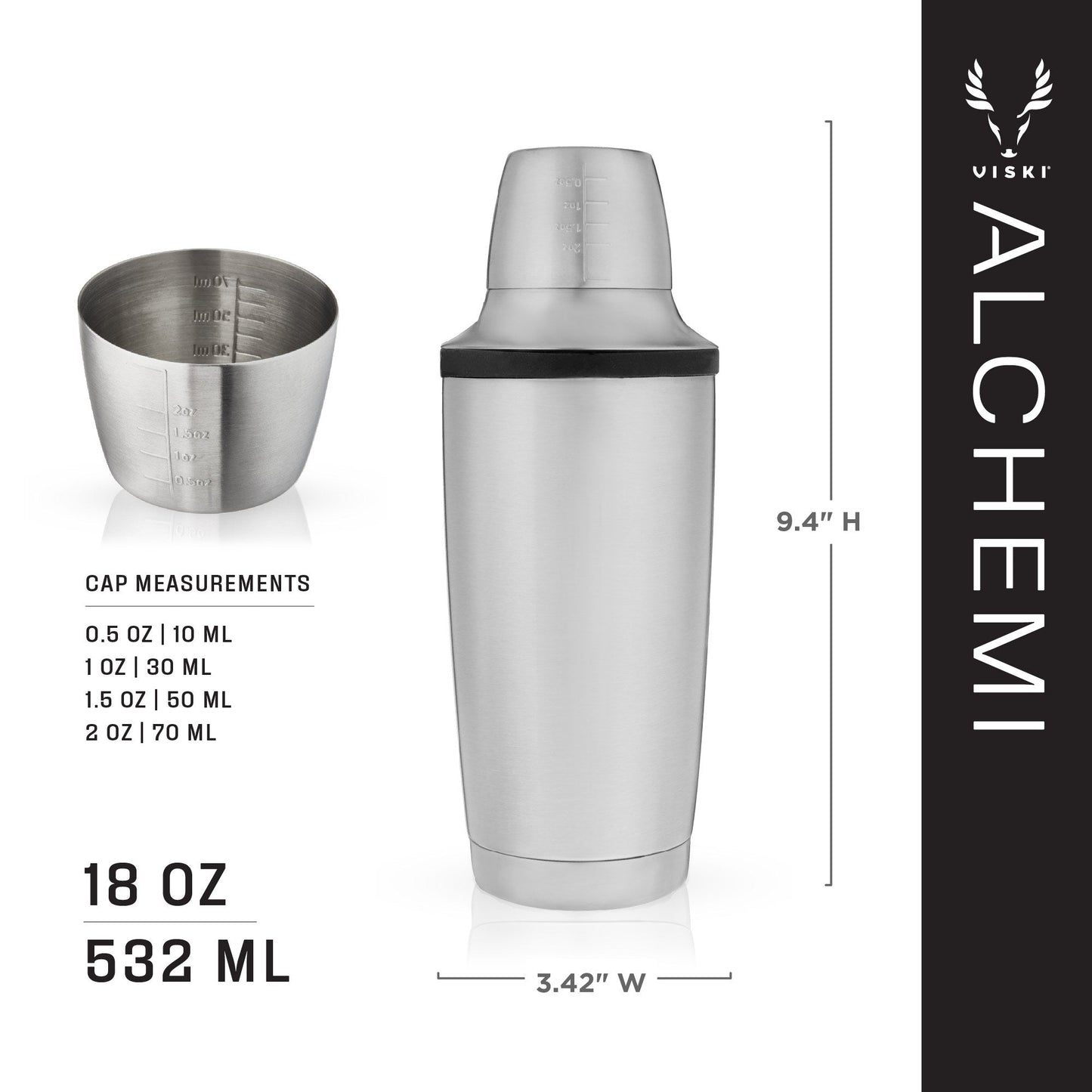 Alchemi the Vacuum Insulated Cocktail Shaker