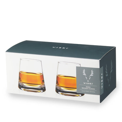 Burke Crystal Pyramid Whiskey Set of Two