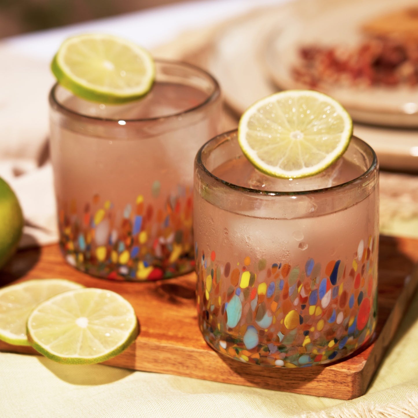 Handblown Recycled Glass and Cocktail Tumblers