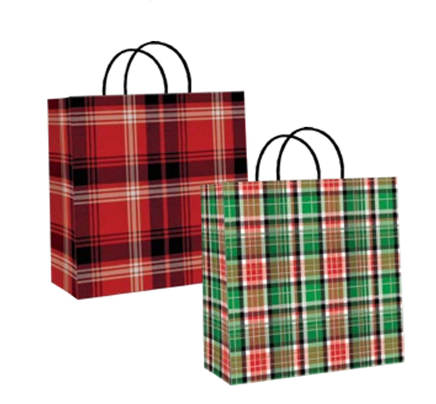 Lot de 2 grands sacs cadeaux en kraft -