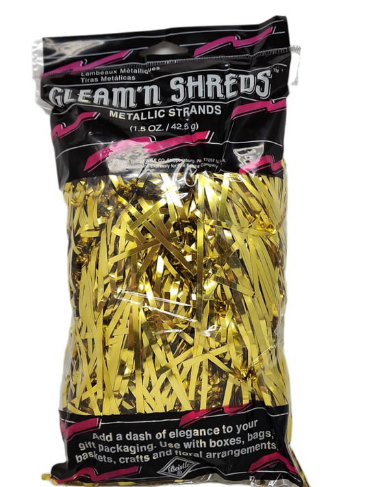Gleam'n  Shreds Metallic Strands - Gold - Tampa Home & Garden Store