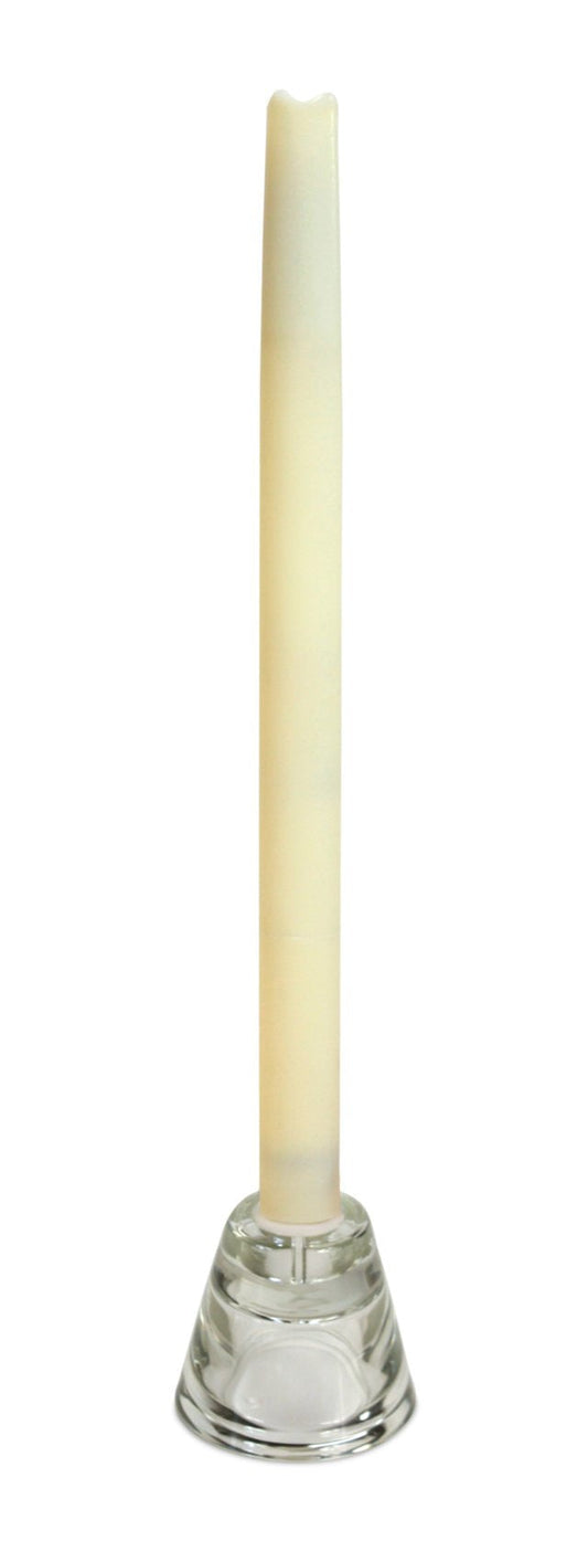 Bougie conique LED 12 pouces (ivoire)