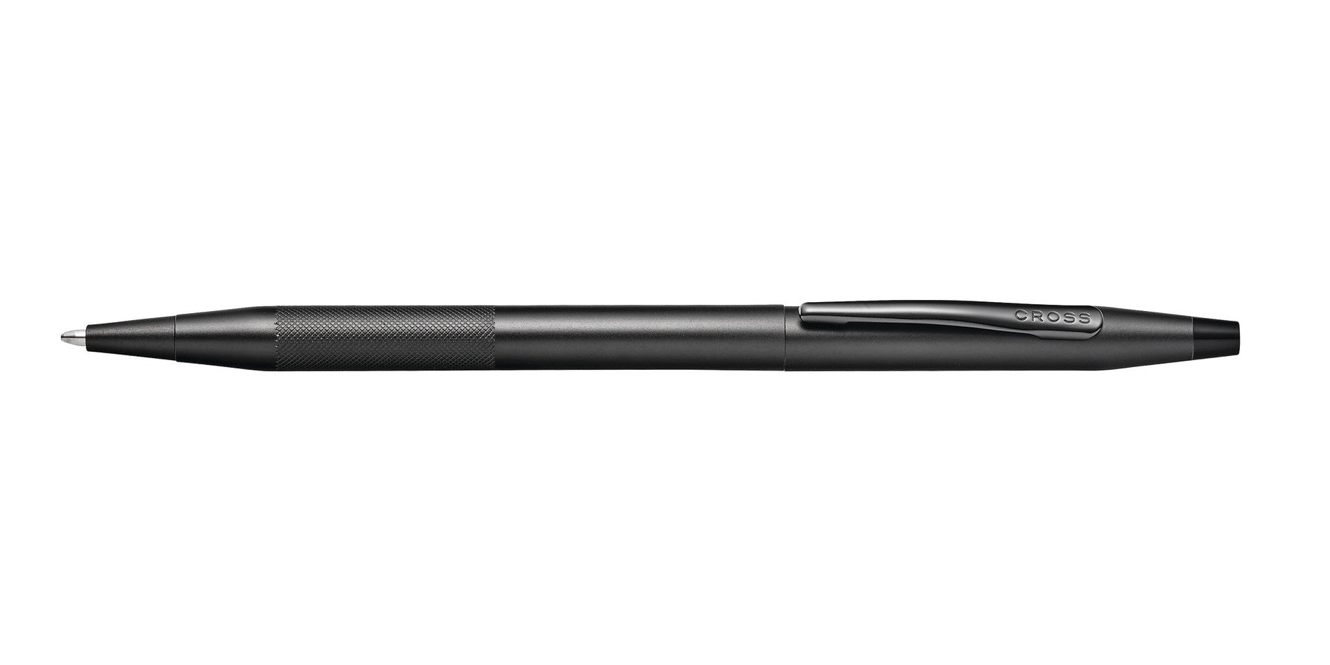 Classic Century Black PVD micro-knurl ballpoint pen by Cross with black finish and clip on Tampa Home & Garden Store