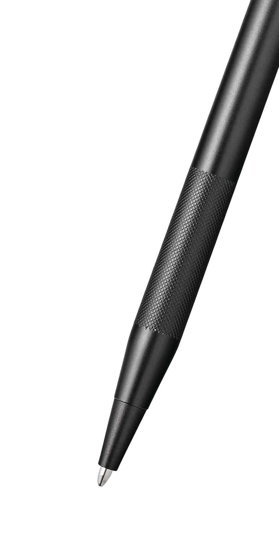 Classic Century Black PVD micro-knurl ballpoint pen by A.T. Cross with knurled grip on Tampa Home & Garden Store