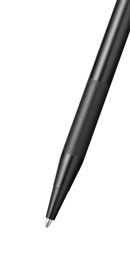 Classic Century Black PVD micro-knurl ballpoint pen by A.T. Cross with knurled grip on Tampa Home & Garden Store