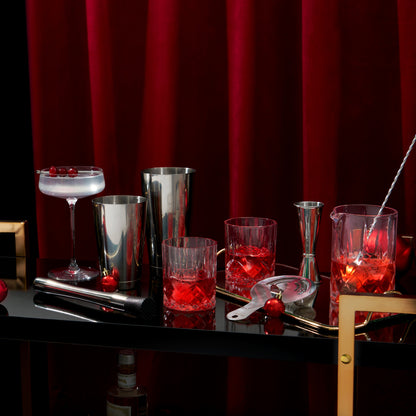 17 Piece Stainless Steel Barware Set and Tools