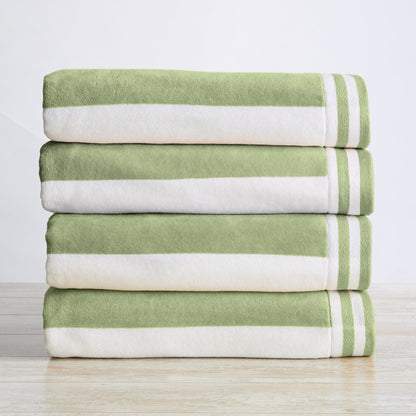 Striped Cabana Beach Towel and Soft Pastel Colors