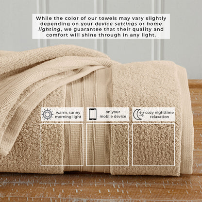 Premium Zero Twist Cotton Bath Towel and Set