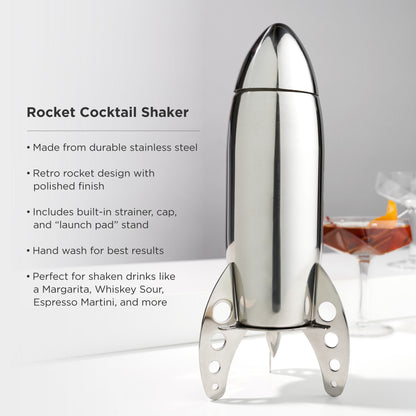 Irving Stainless Steel Rocket Shaker and Stand