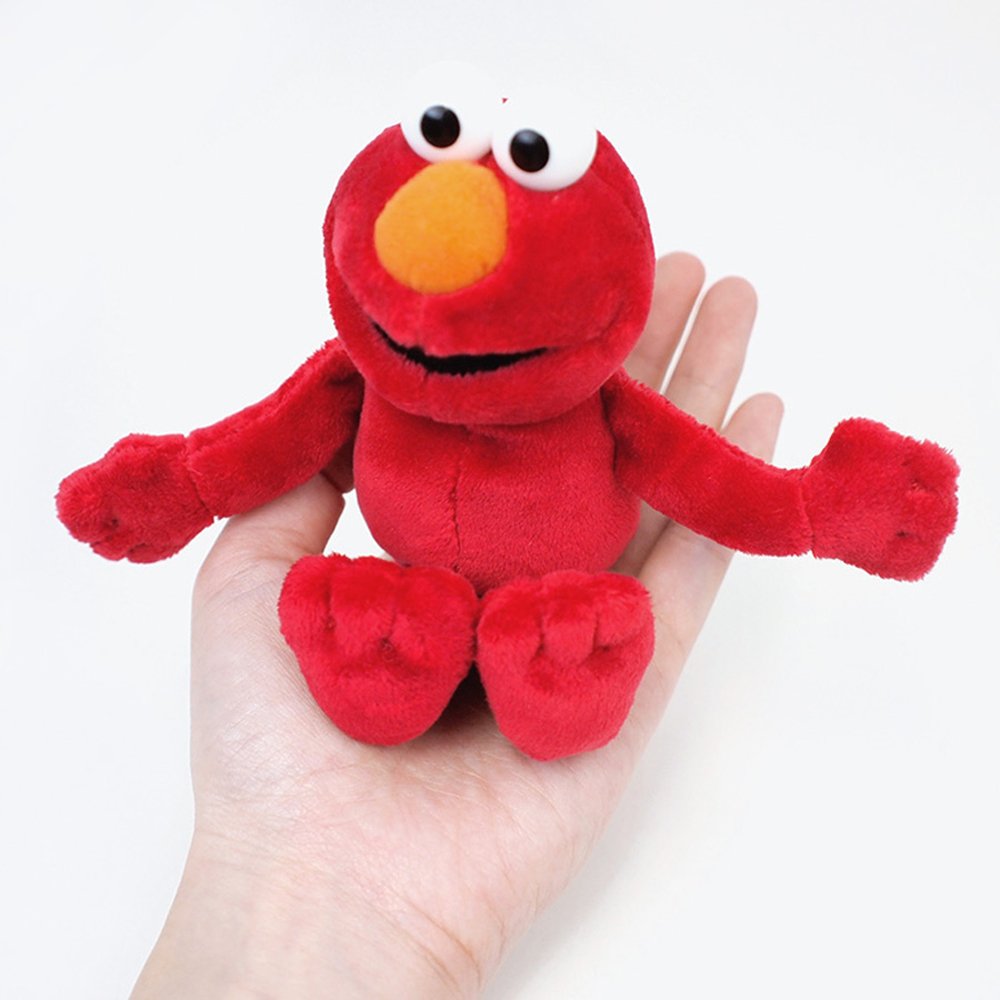 Peluche puf de Elmo de Barrio Sésamo