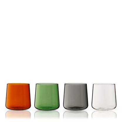 Aurora Multicolor Cocktail Glassware Set of 4