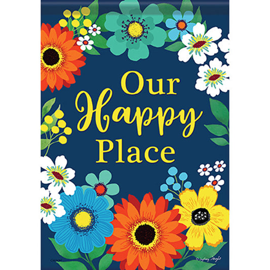 Happy Floral Durasoft Large Flag - 28" x 40" - Tampa Home & Garden Store