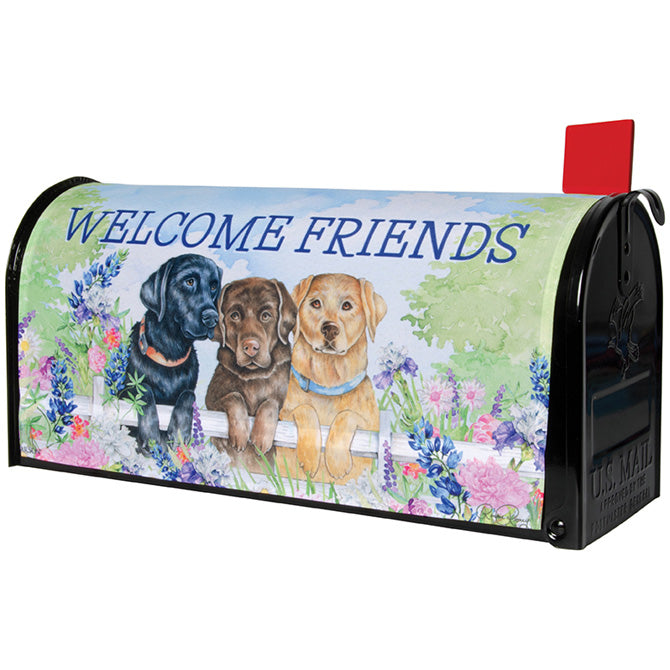 Fence Dogs Mailbox Cover