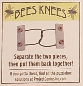 Puzzlebox Brainteaser - Bees Knees - Tampa Home & Garden Store