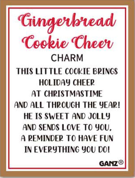 Gingerbread Cookie Cheer Charm