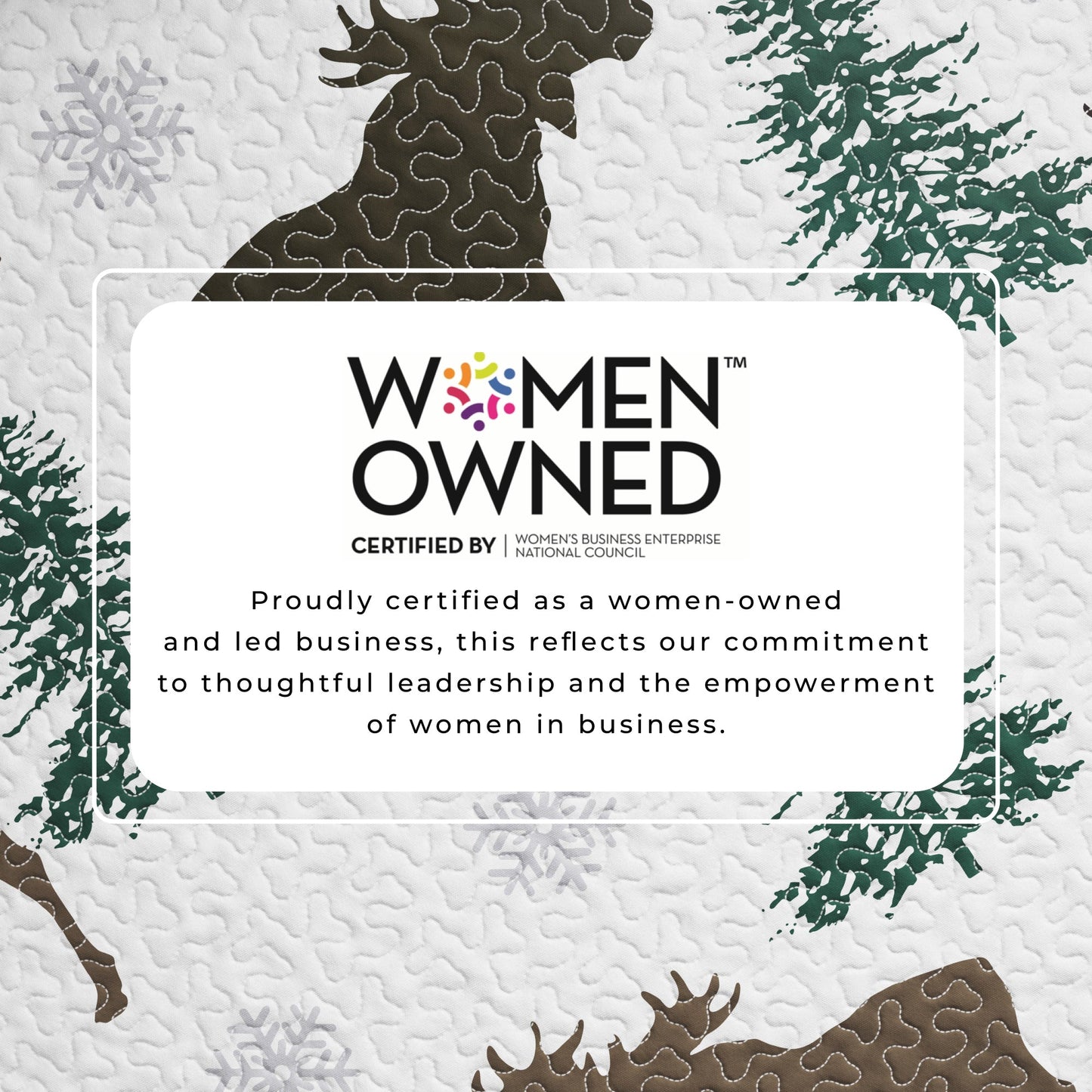 Cozy Wilderness Lodge Quilt and Moose Print