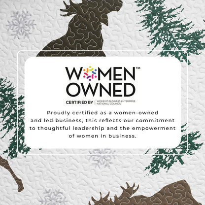 Cozy Wilderness Lodge Quilt and Moose Print