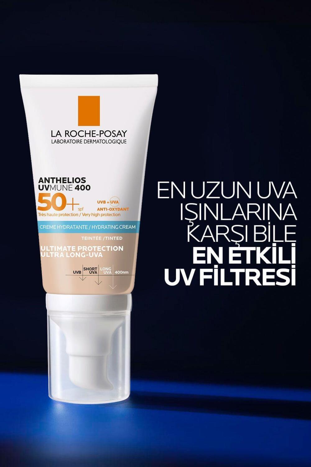 Sunscreen La Roche-Posay Anthelios UVmune 400 tinted SPF 50+ hydrating cream with pump on Tampa Home & Garden Store