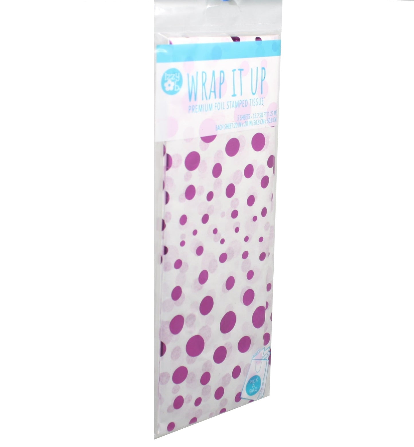 Papel de seda estampado en color fucsia