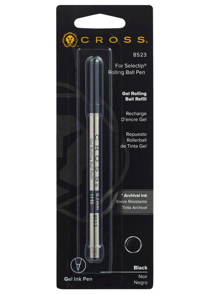 Selectip Gel Rollerball Pen Refill Black Medium Cross, single pack on Tampa Home & Garden Store