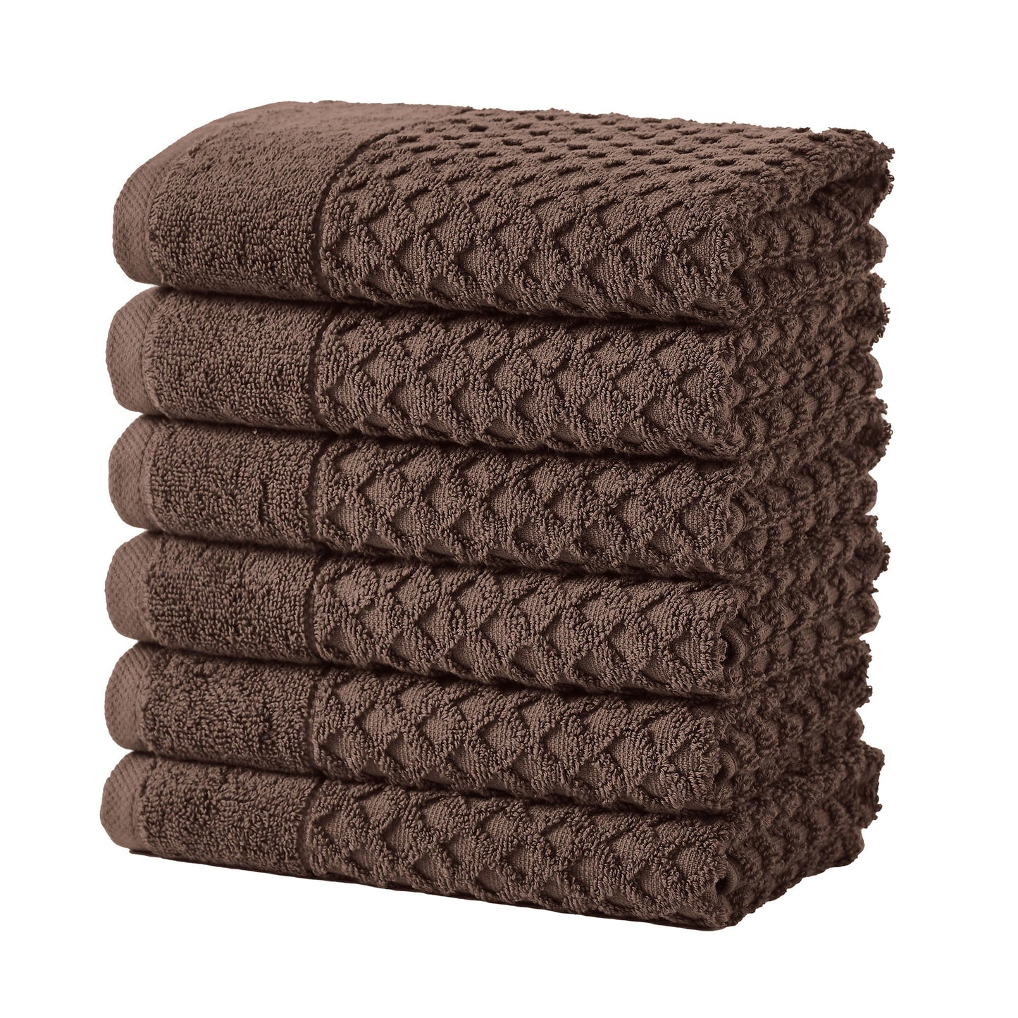 Cotton Diamond Waffle Weave Bath Towel Set