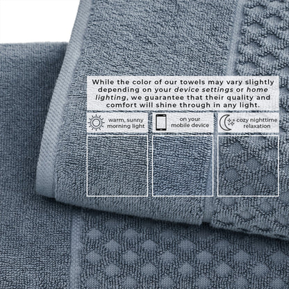 Cotton Diamond Waffle Weave Bath Towel Set