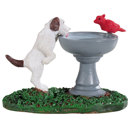 Dog at the Water Fountain - Tampa Home & Garden Store