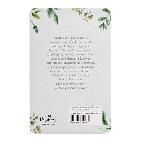 Prayers to Share 100 Pass Along Notes for Peace notebook with DaySpring branding on Tampa Home & Garden Store