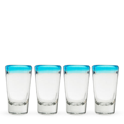 Segunda Vida Tequila and Shot Glasses Set of Four