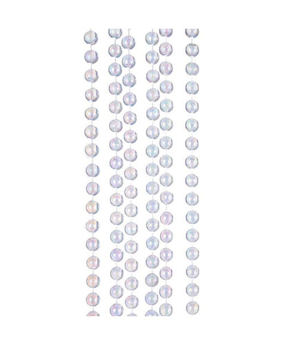 Guirlande de perles transparentes irisées - 4,5 m