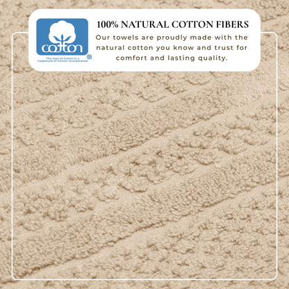 Premium Cotton Checkered Jacquard Towel for Bath
