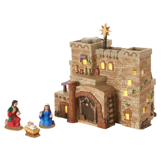 Holy Land Little Town Of Bethlehem - The Inn Lit House - Tampa Home & Garden Store