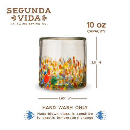 Handblown Recycled Glass and Cocktail Tumblers