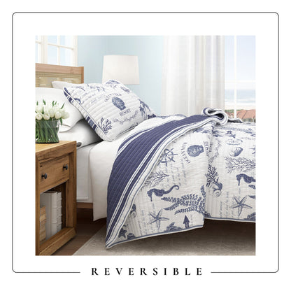 Coastal Cotton Quilt Set and Soft Comfort
