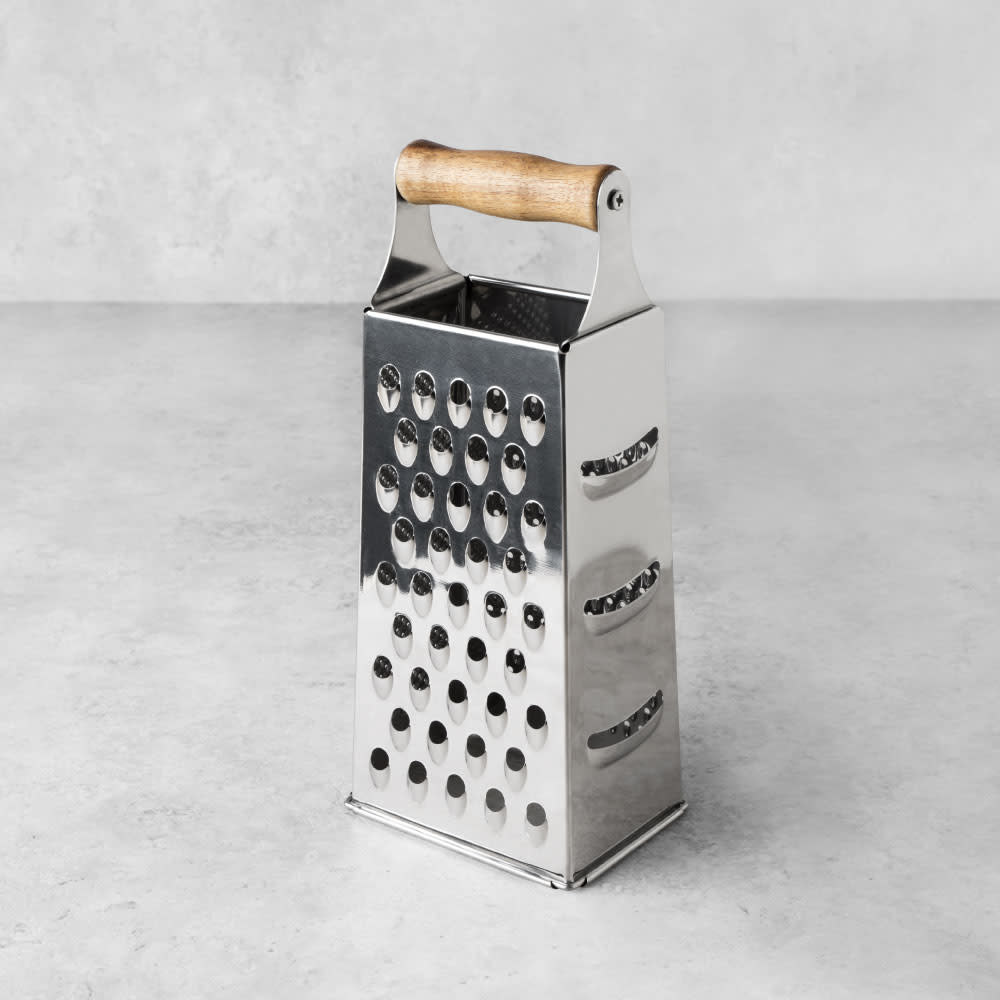 Acacia Wood Cheese Grater and Stainless Base