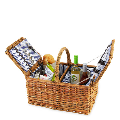 Cape Cod Wicker Picnic Basket and shakers