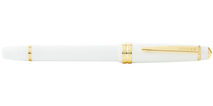 Cross Bailey Light white resin fountain pen with gold-tone clip and bands on Tampa Home & Garden Store
